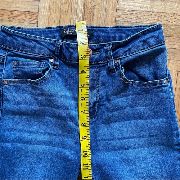 2 Pair Skinny Jeans Blue Size 1 High and Mid Rise - Picture 9 of 16